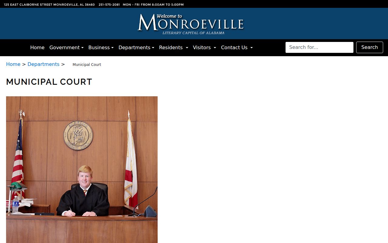 Monroe County bench warrant municipal court route