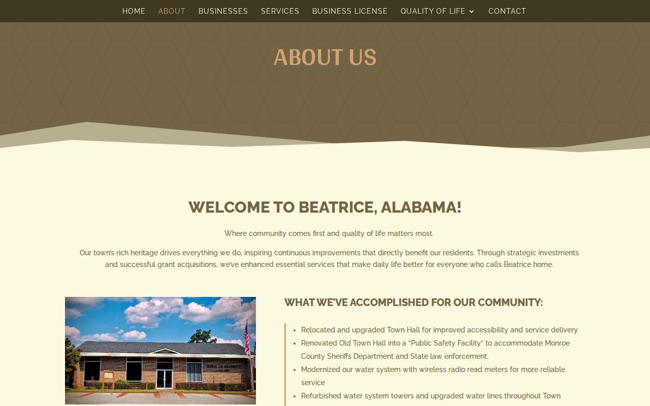 Beatrice warrant records public safety facility context
